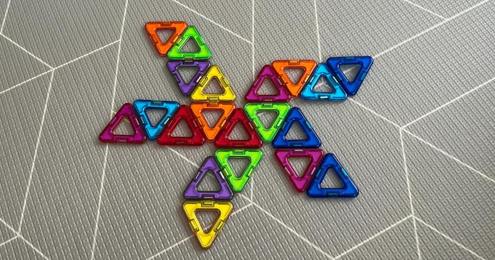 マグフォーマー 正二十面体の展開図